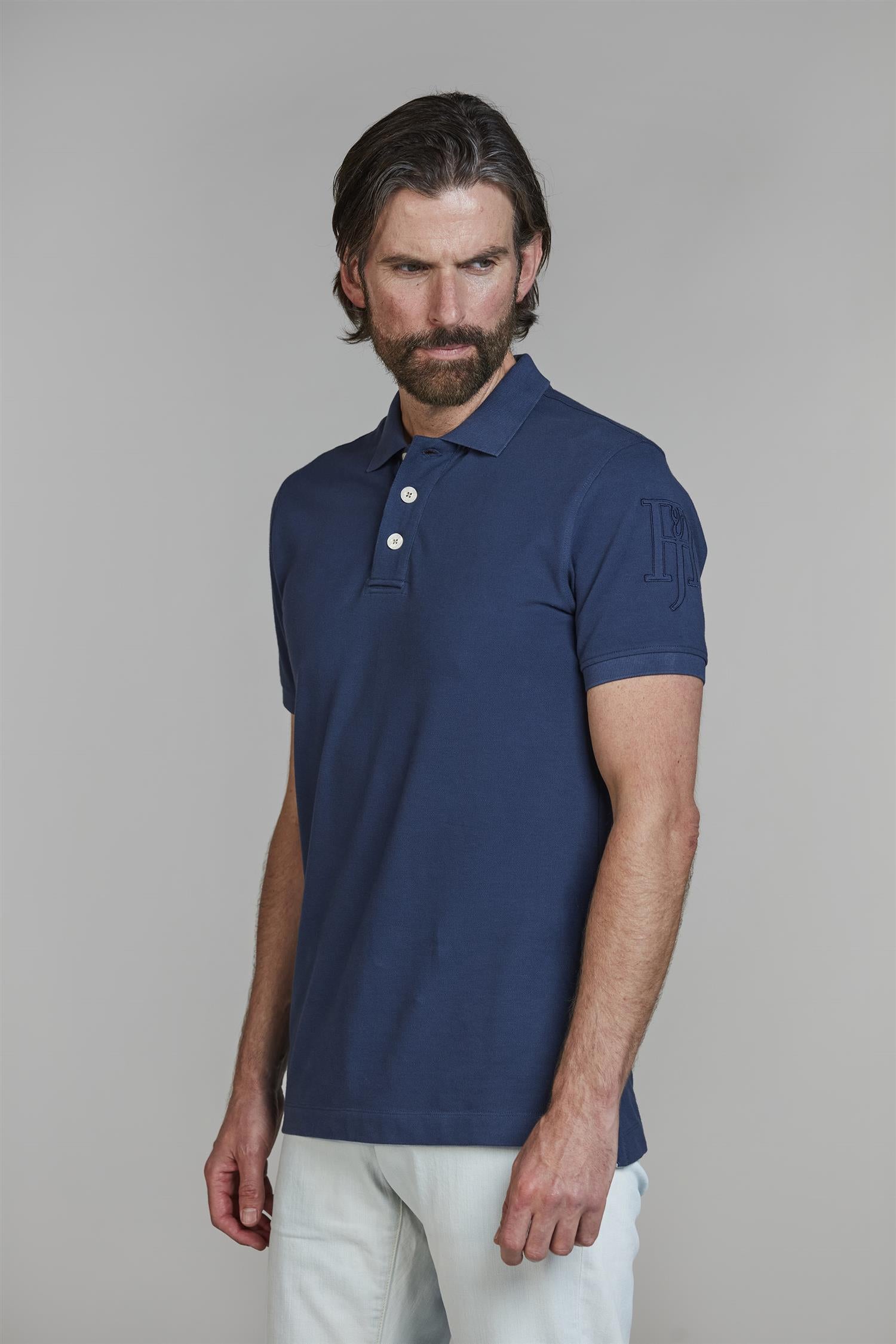 Rough Style Polo Mid Blue
