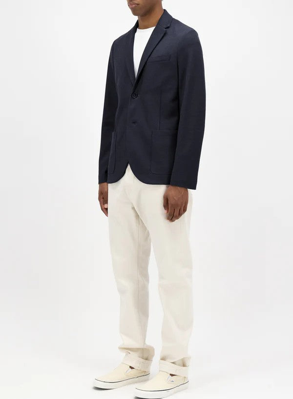 BLAZER HONEYCOMB CRAFTED WITH LORO PIANA FABRIC NAVY