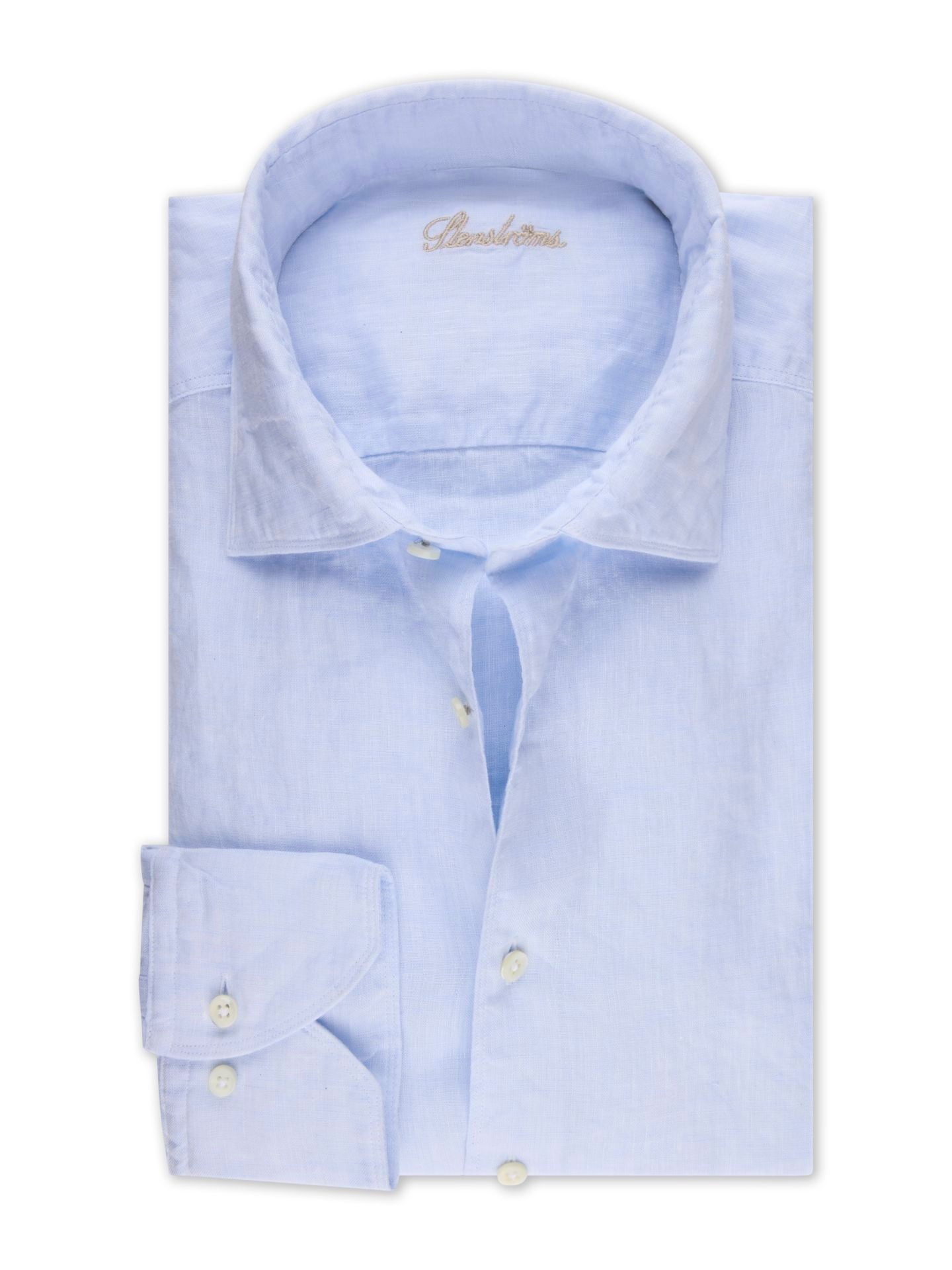 Regular Light Blue Linen Casual Shirt