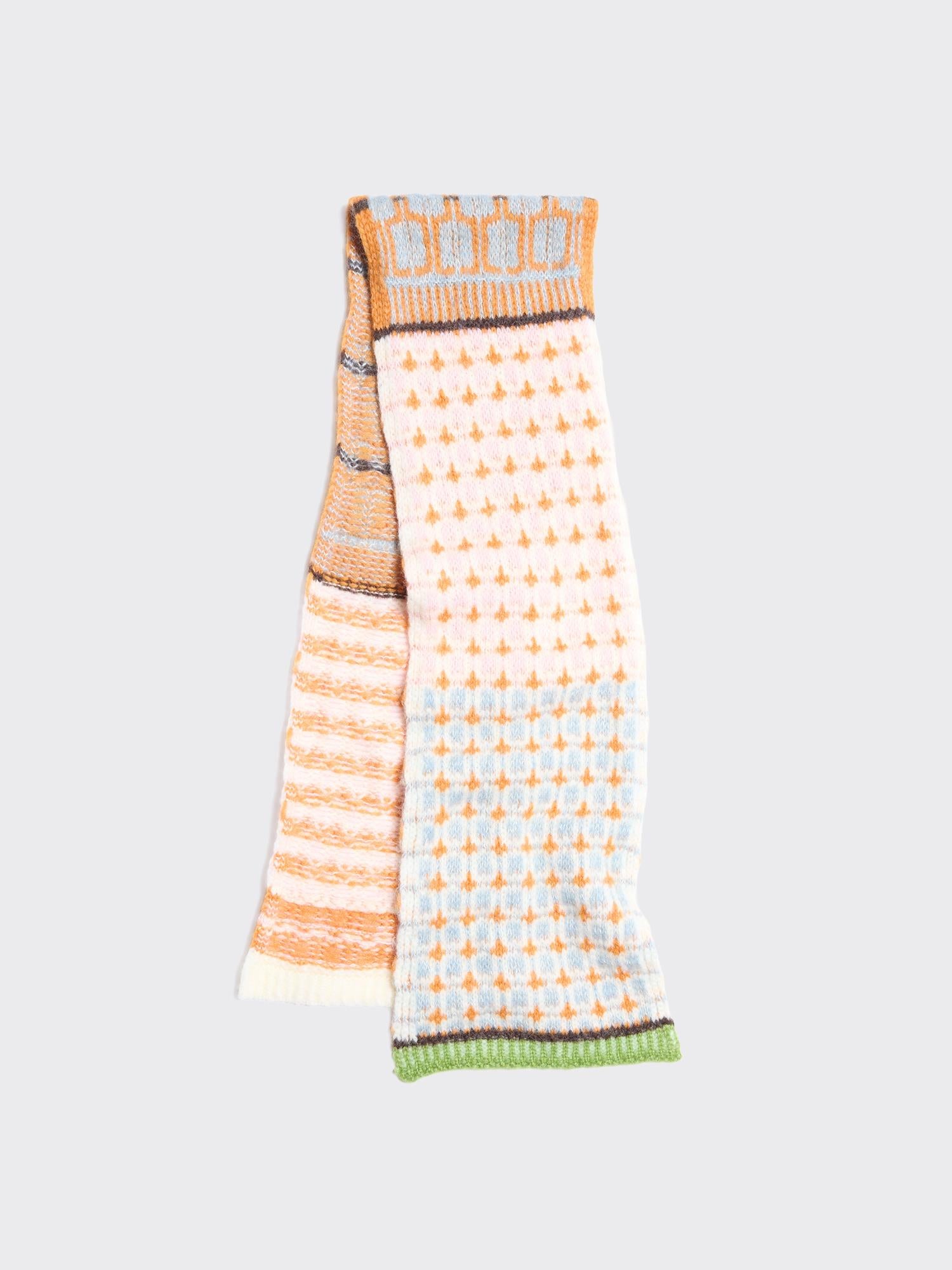 Norwegian Wool Scarf Blue Mix