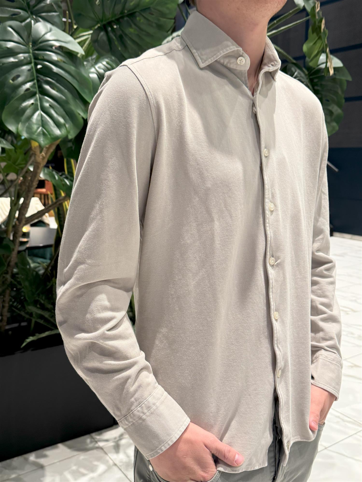 PIQUET SHIRT SAND