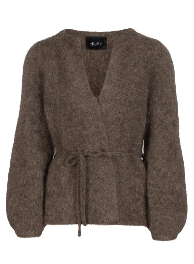 Fredrikke chunky cardigan Brown
