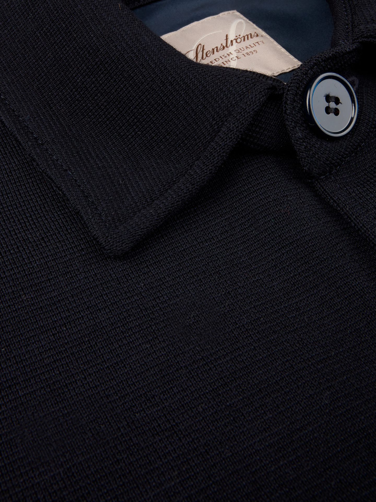 Navy Overshirt Knitted Milano Merino Wool