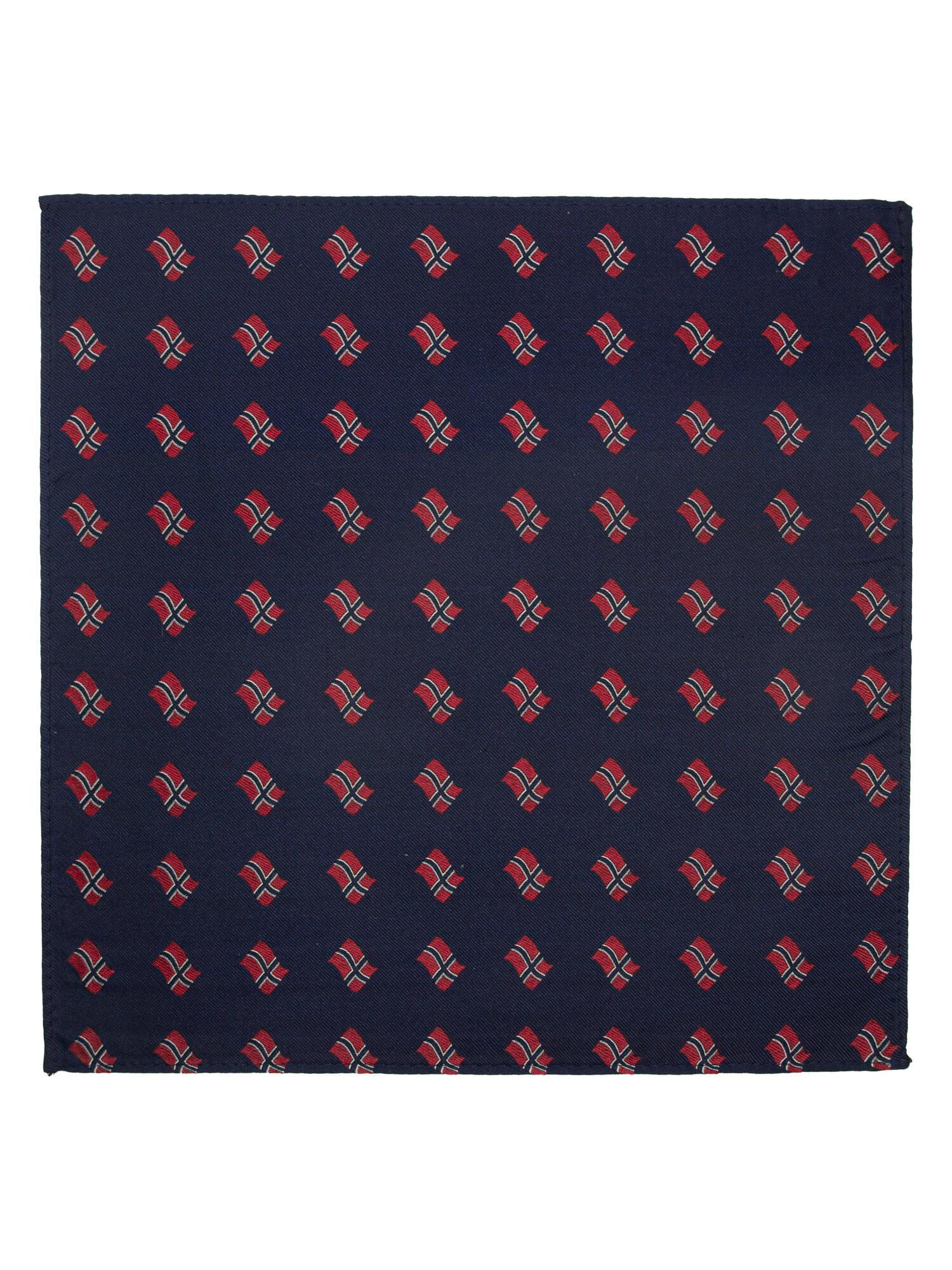 Hanky med små norske flagg