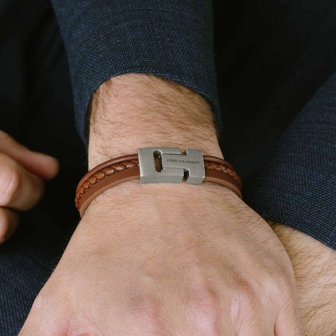 Leather Bracelet Casual Cole Peanut