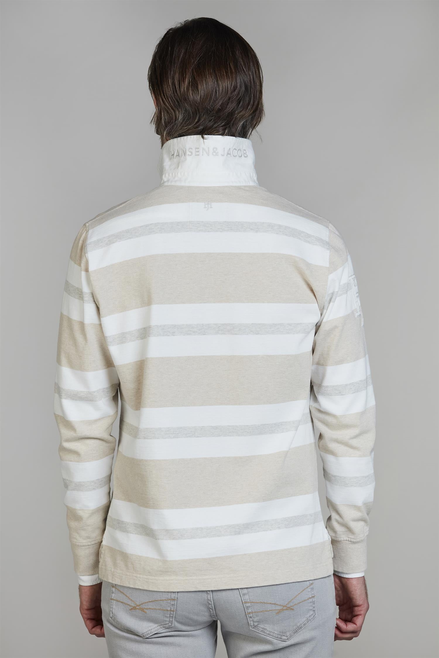 Y.D Stripe Back Rugger Sand