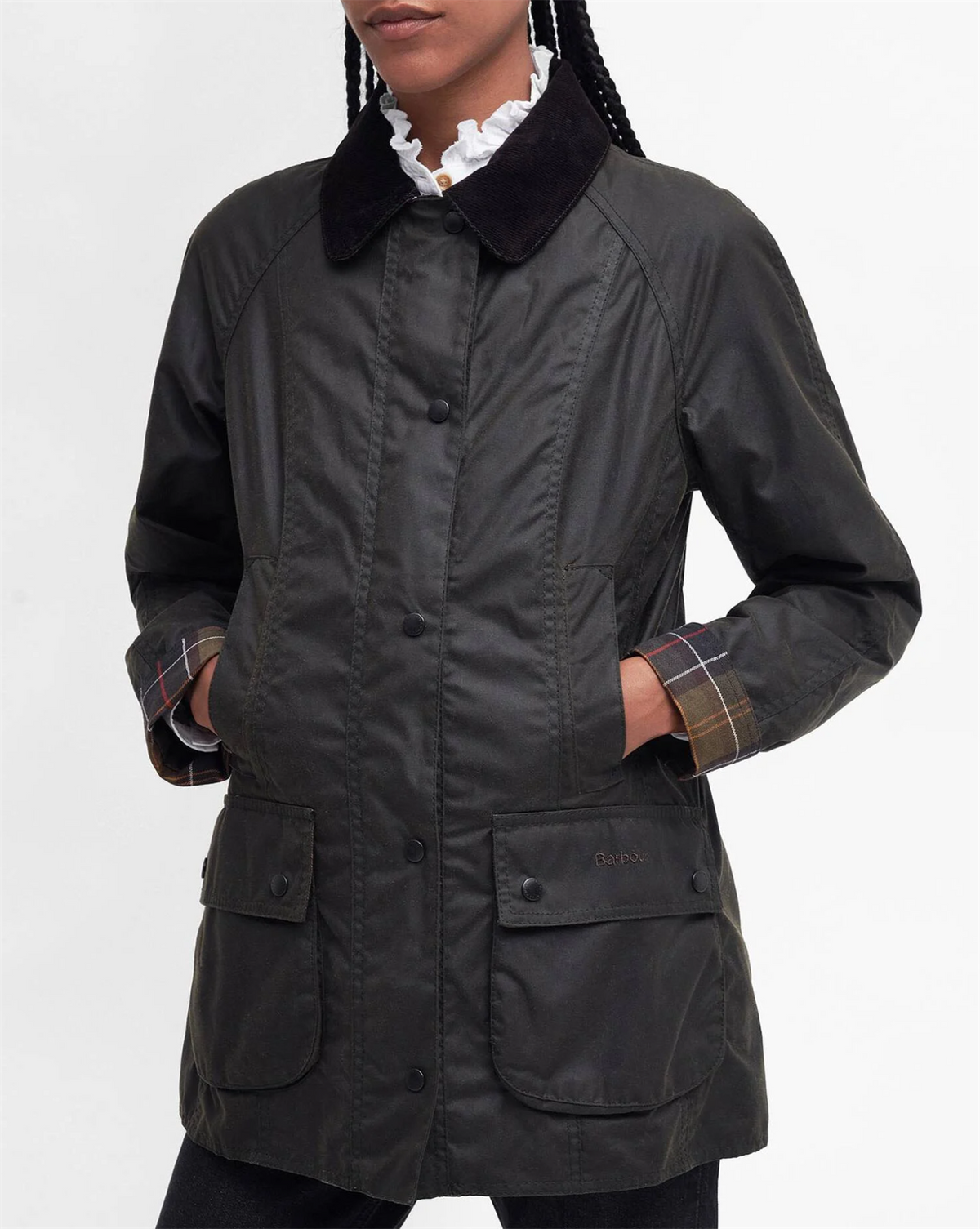 Classic Beadnell Wax Jacket Olive