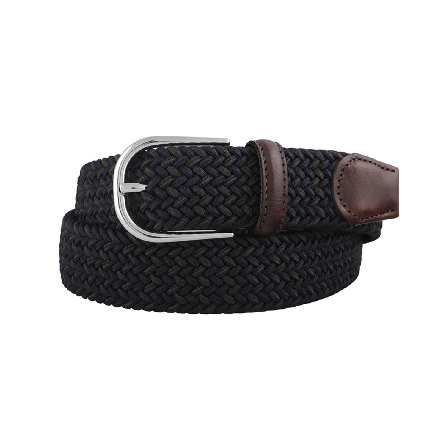 H8008 BELT ELASTICO MIX RIBBON NAVY GREY