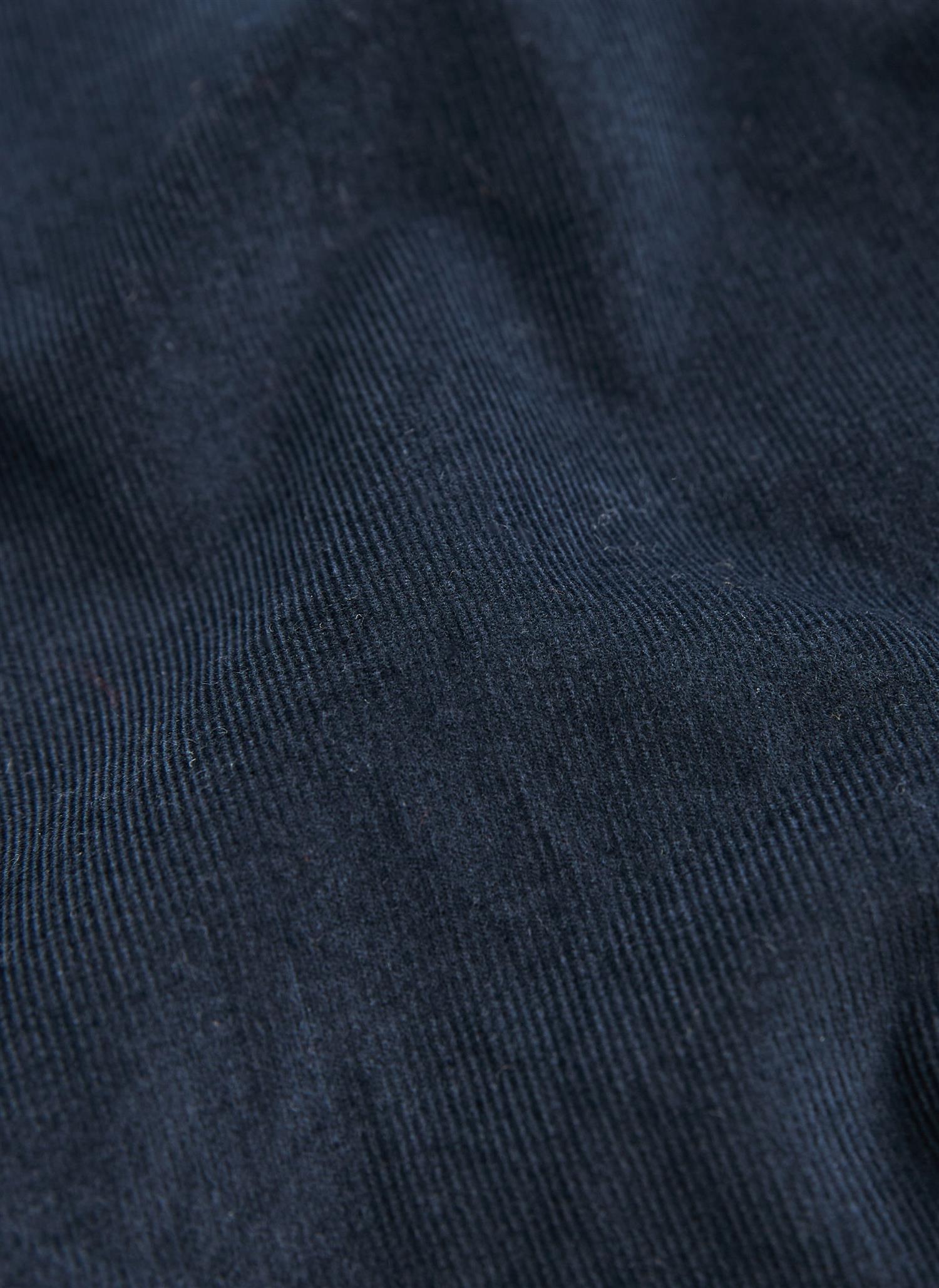 Douglas Cord Shirt-Slim Fit Blue