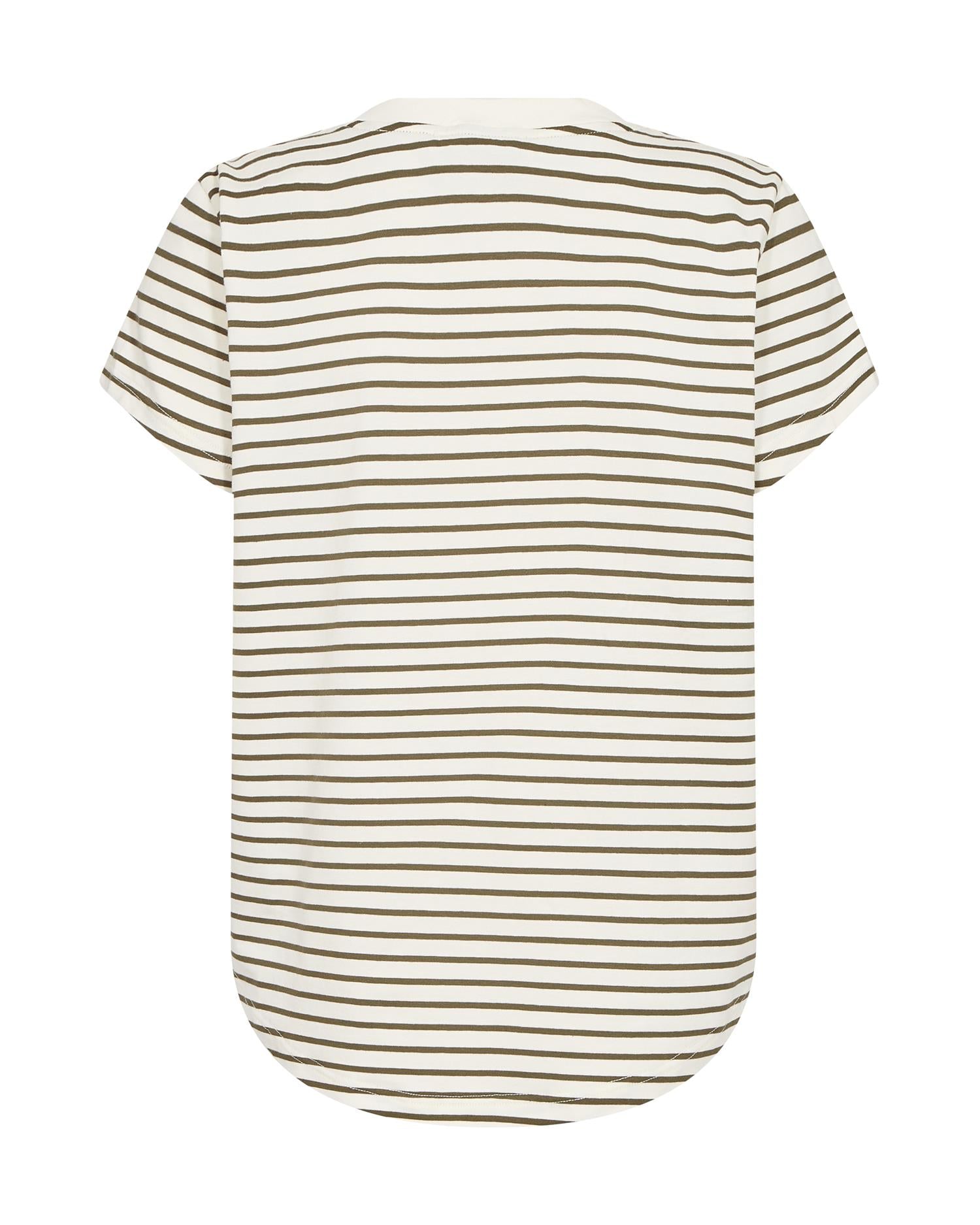 Mmkala V-Ssstripe Tee Olive night