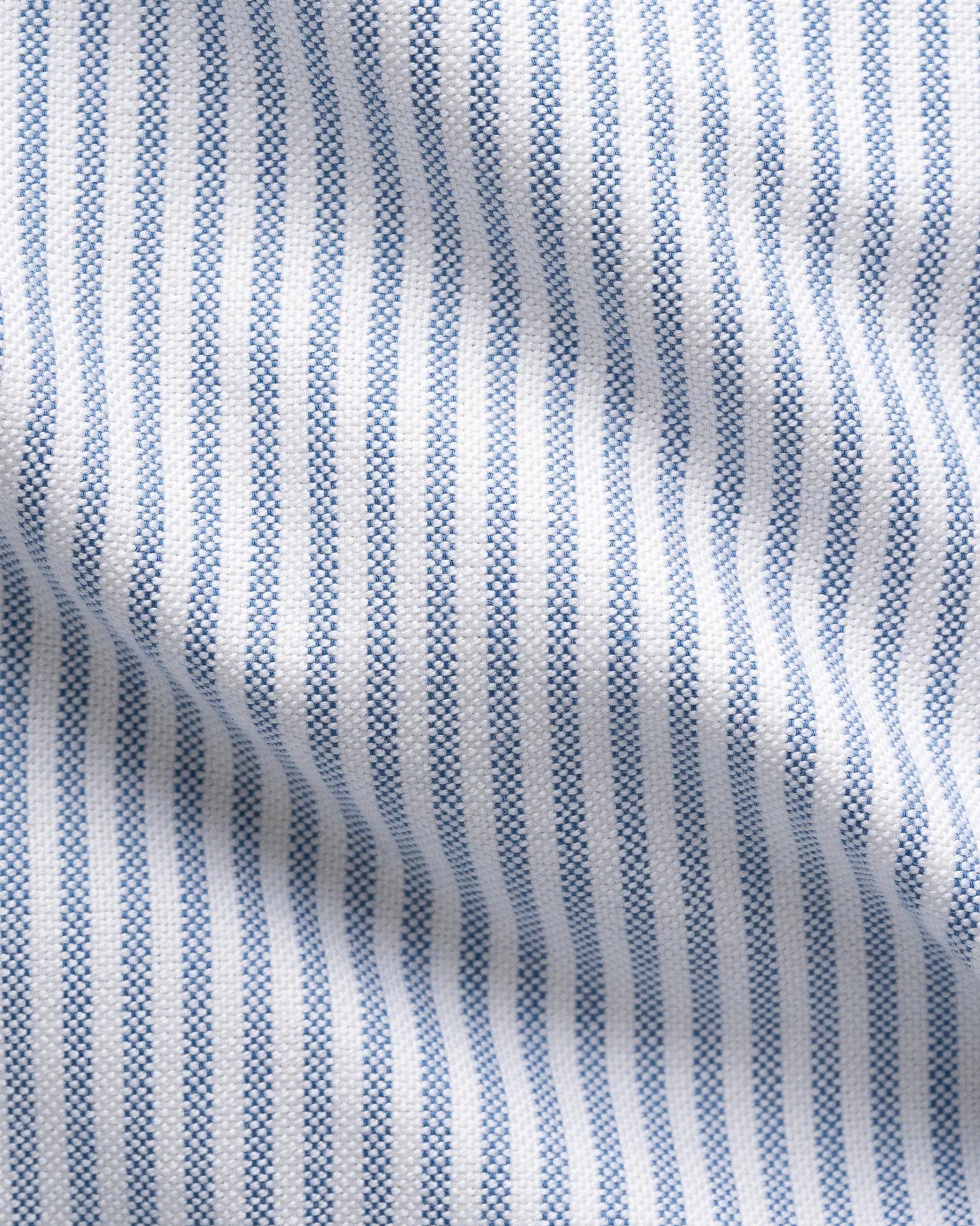 Mid blue Striped Oxford Shirt
