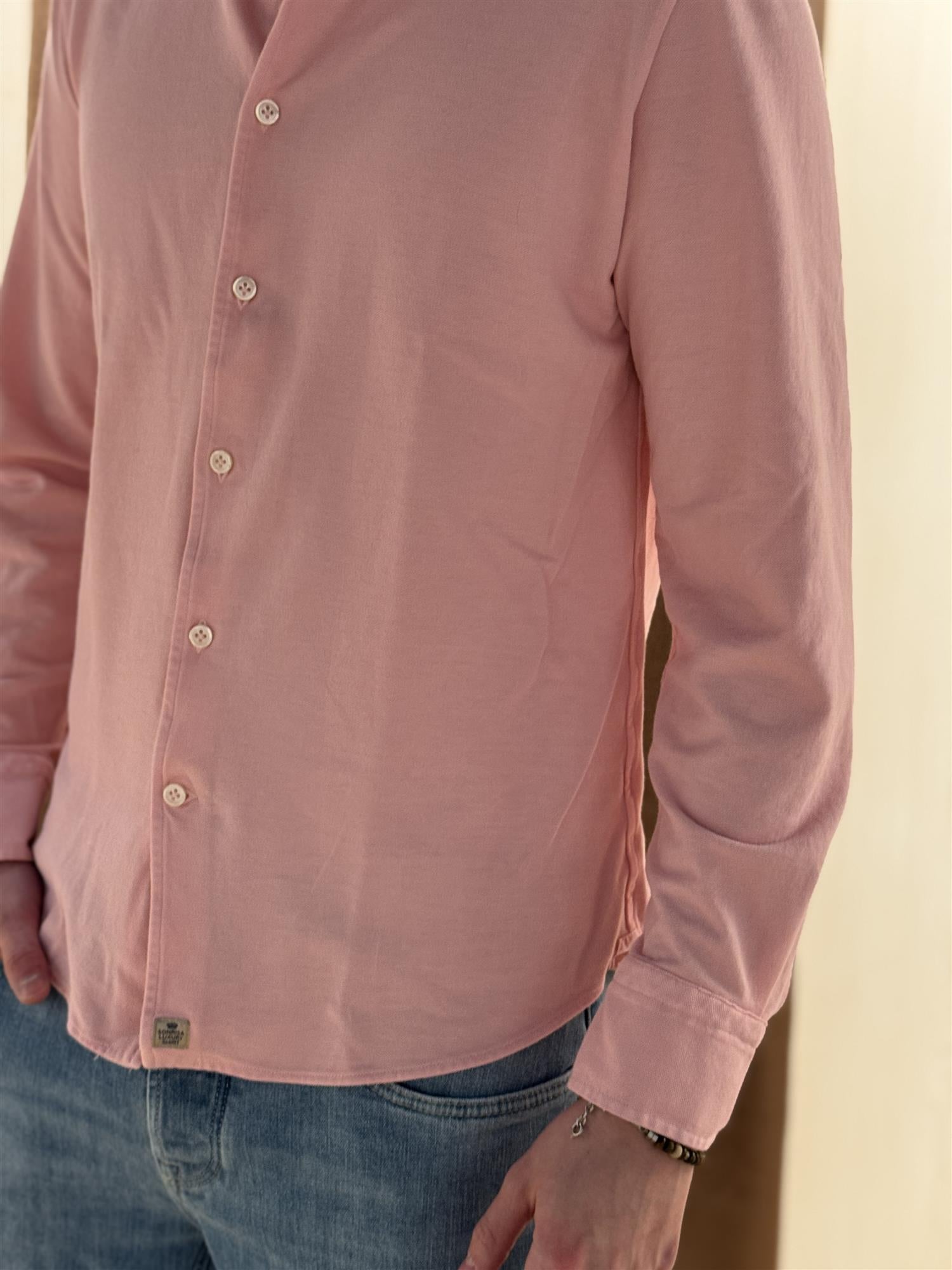 Jersey Piquet Shirt TJ08 Light Pink