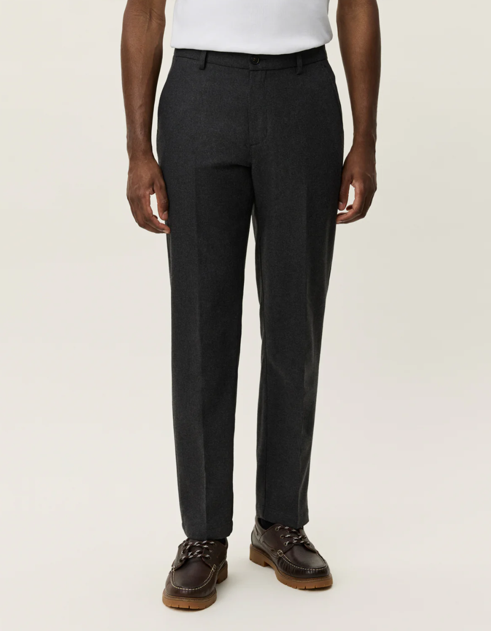Como Reg Wool Suit Pants Asphalt