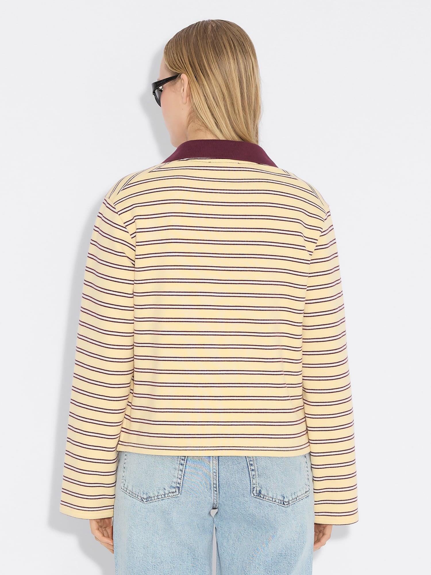 Elena Polo Lt. Yellow Stripe