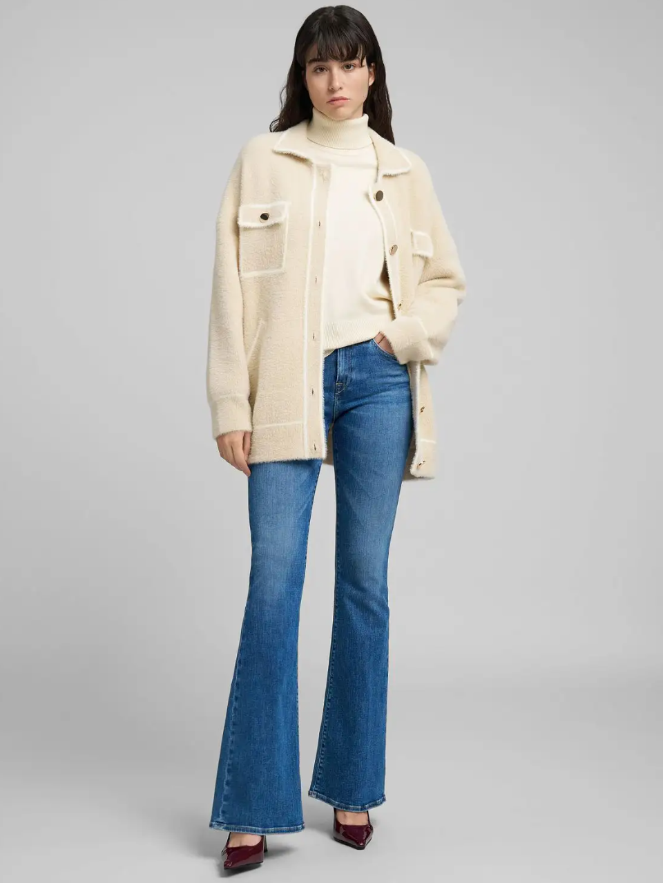 Joella Flared jeans - Mid Blue