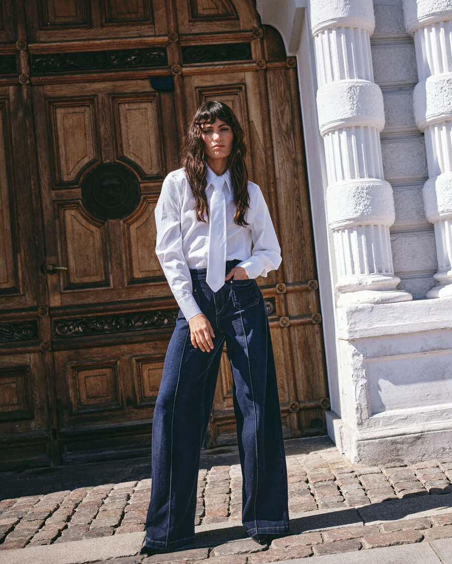 Mmayen Stripe Shirt White