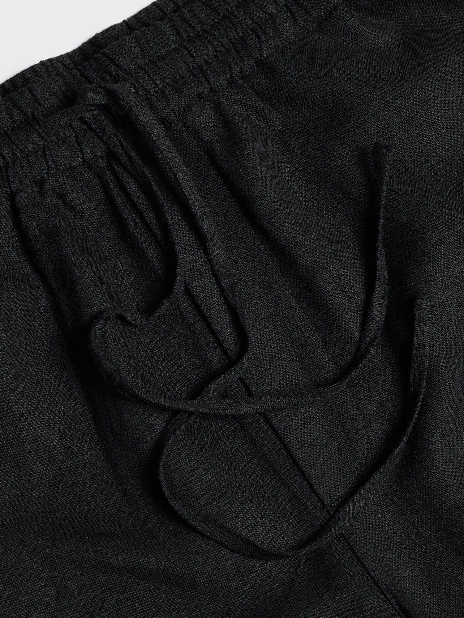 Lian Linen Shorts Black