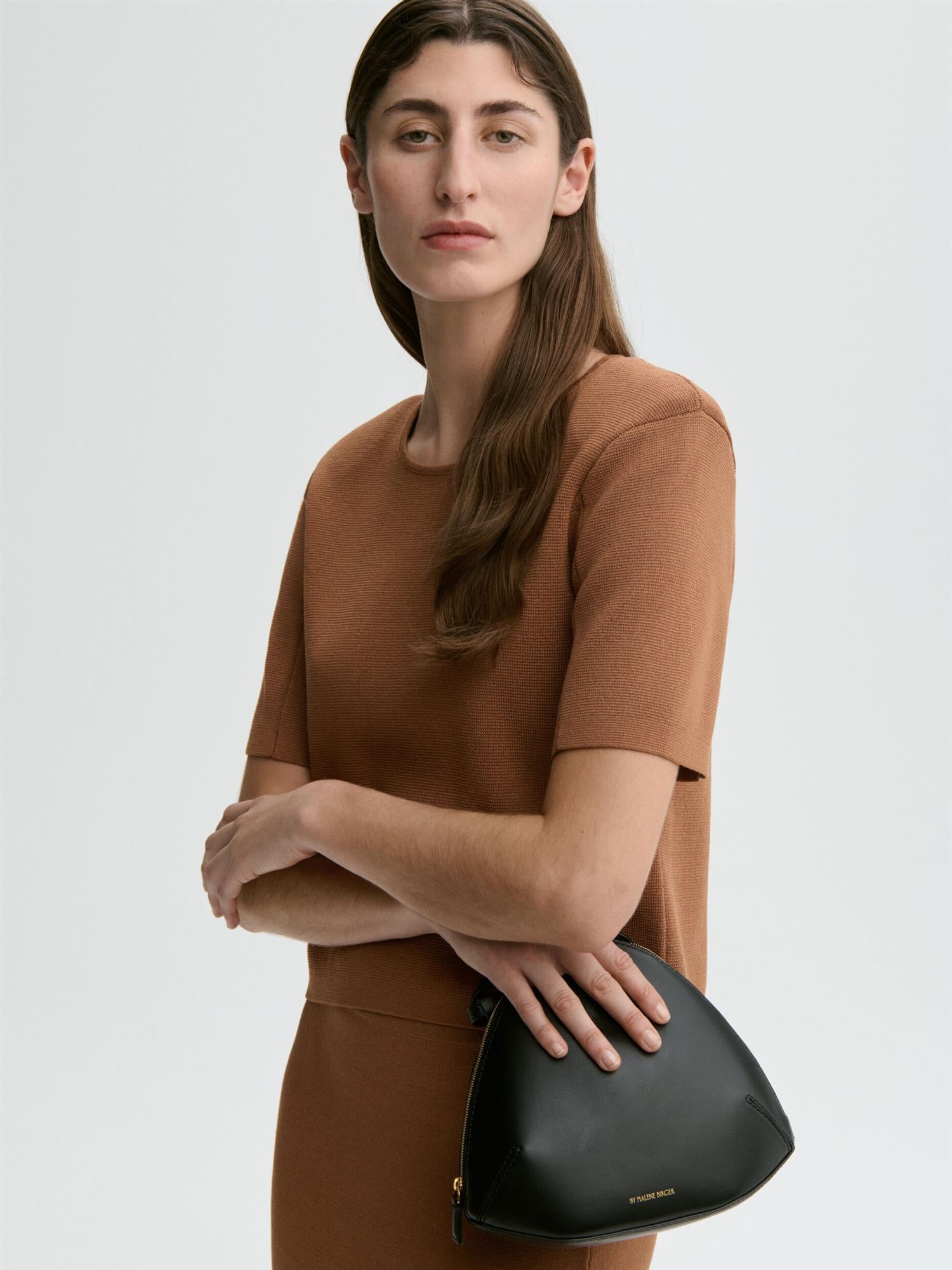 Amber Knit SS Latte Brown