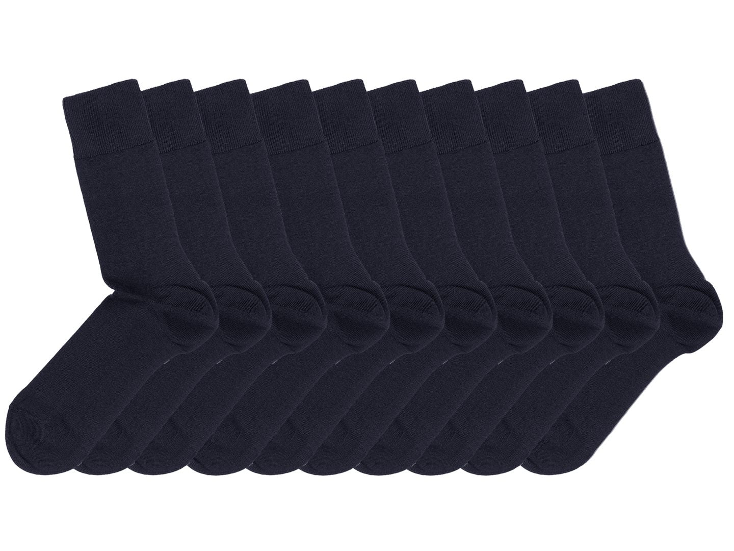 Eton 10pk Bomull Sokk Comfort Top - Navy