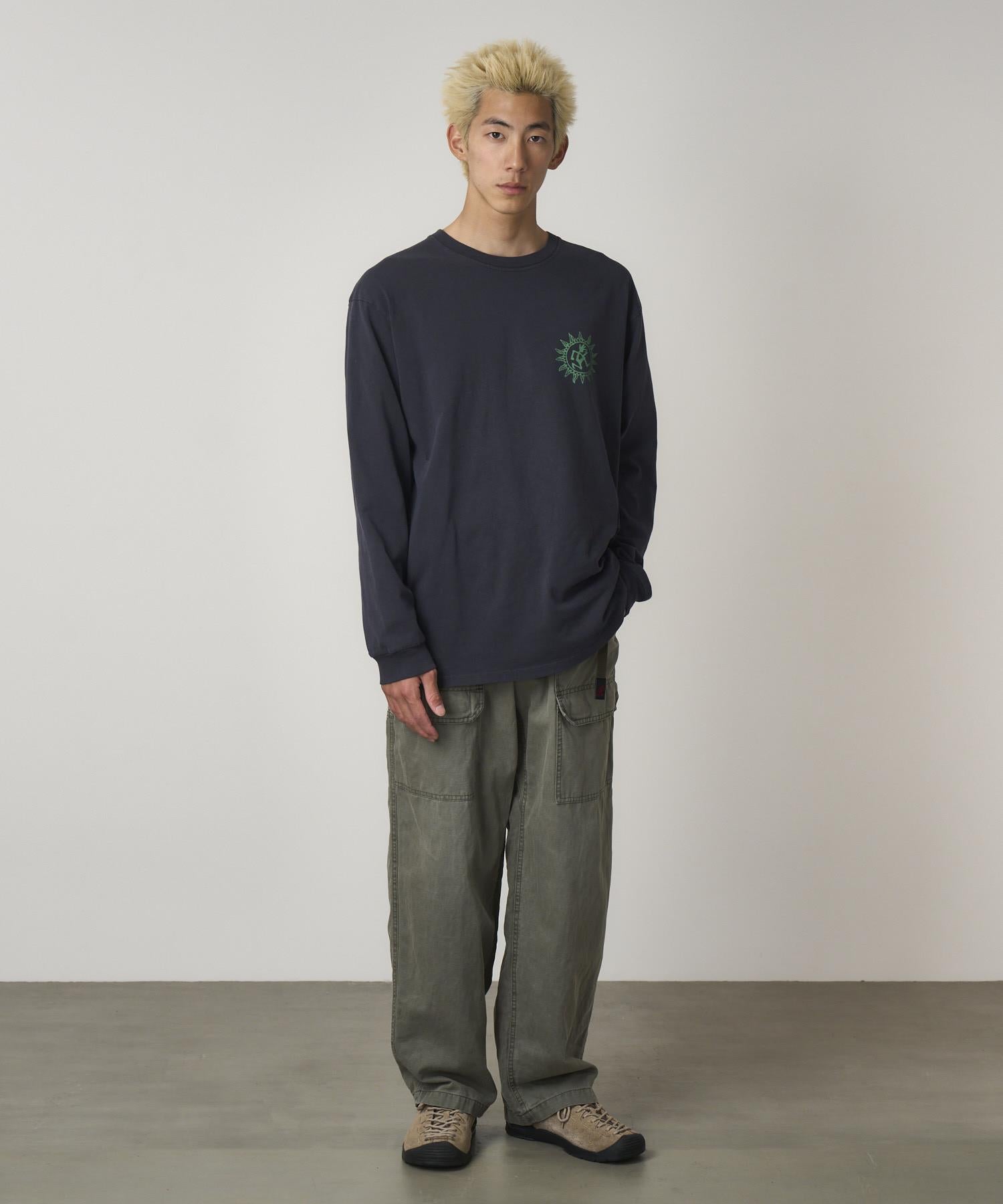 Sun L/S Tee Navy Pigment