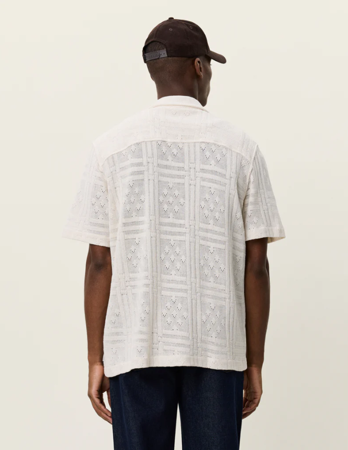 Hector Pointelle SS Shirt Eggnog White