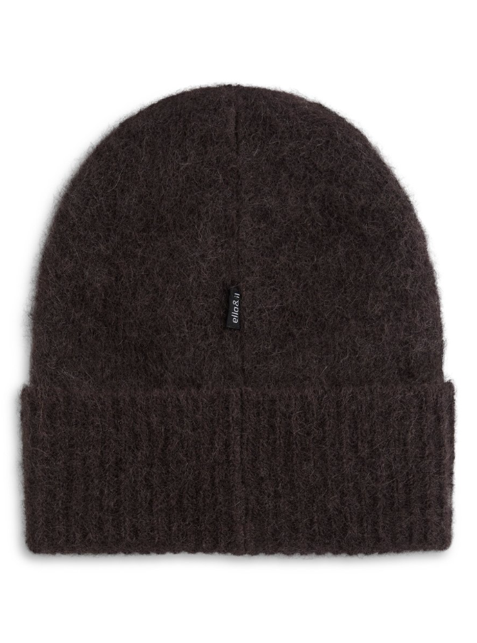 Silje chunky hat Dark brown