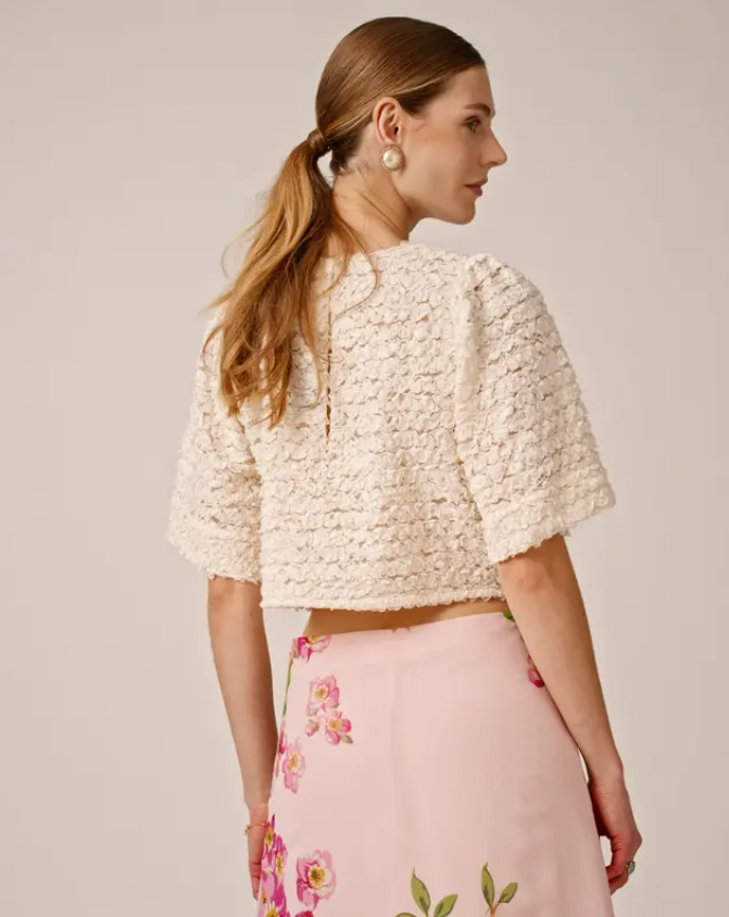 Lace Blouse PF25 Vintage White