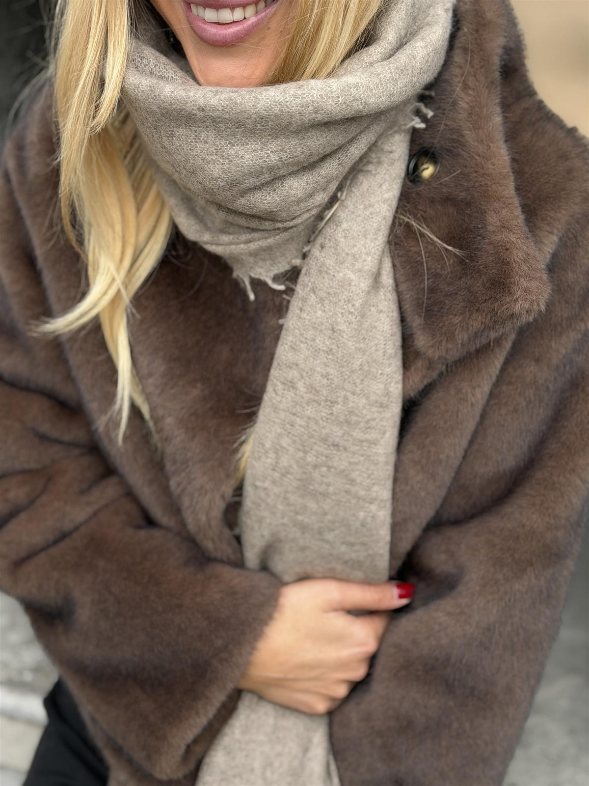 622502 Schal Beige