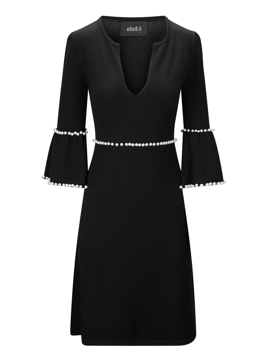 Anna merino Dress Black