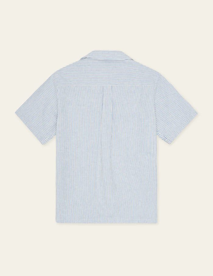 Lukas Stripe Cotton Linen SS Shirt Allure