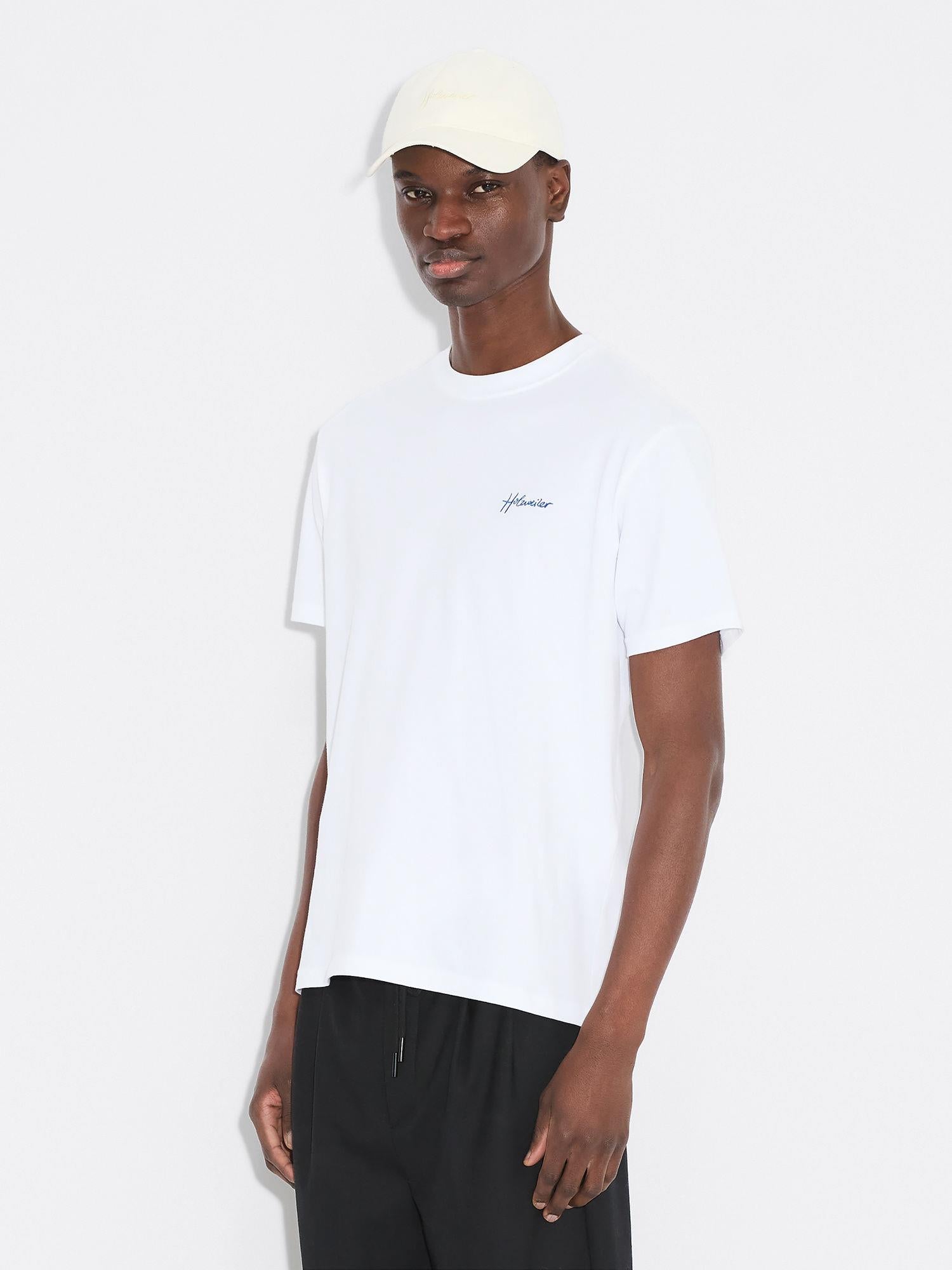 Tucker Embroidery Tee White