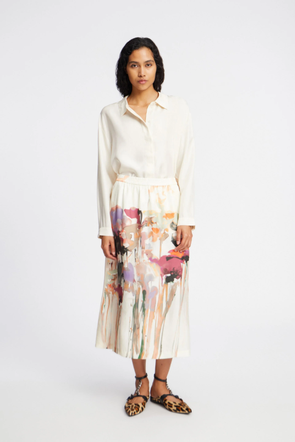 Aruma Printed Skirt Sand