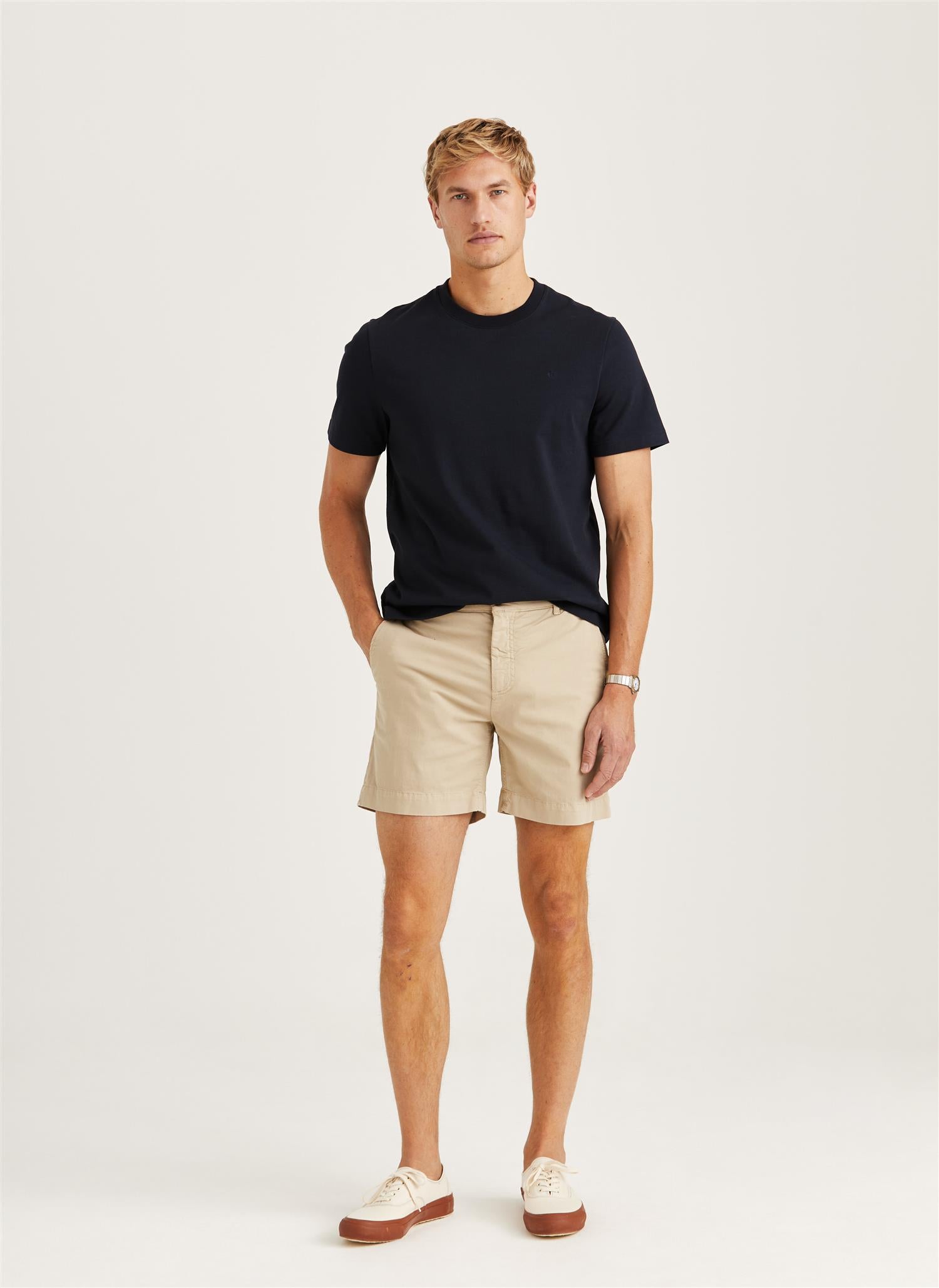 Jeffrey summer chino shorts khaki