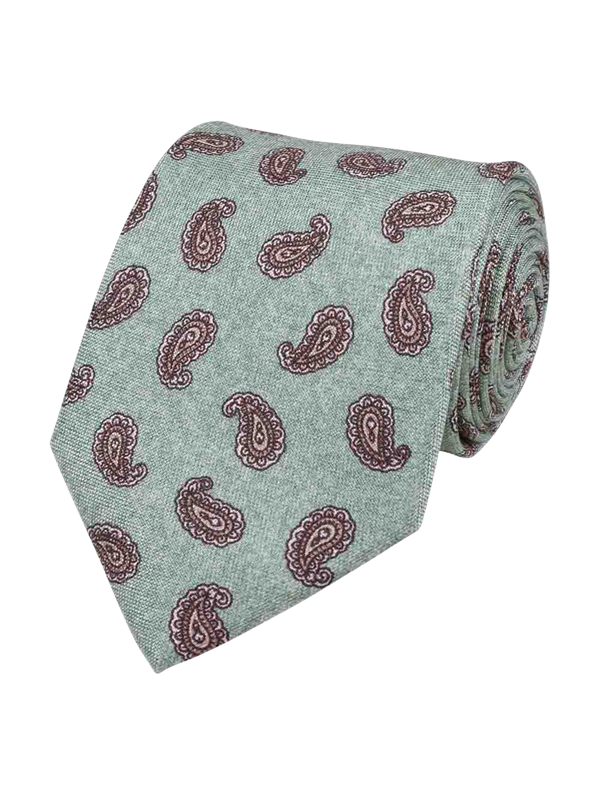 Green Silk Tie