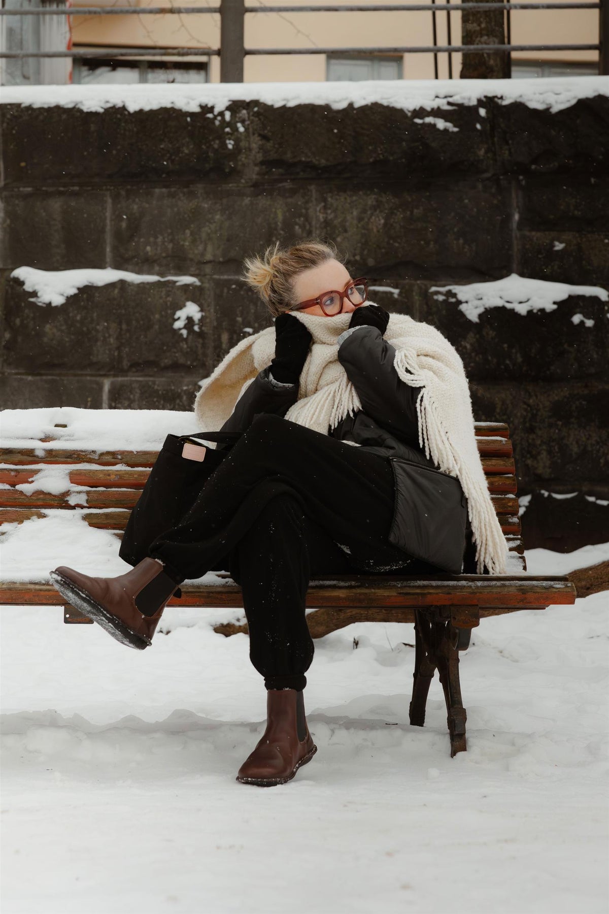 Viba Helsinki Shearling Trek Cocoa brown