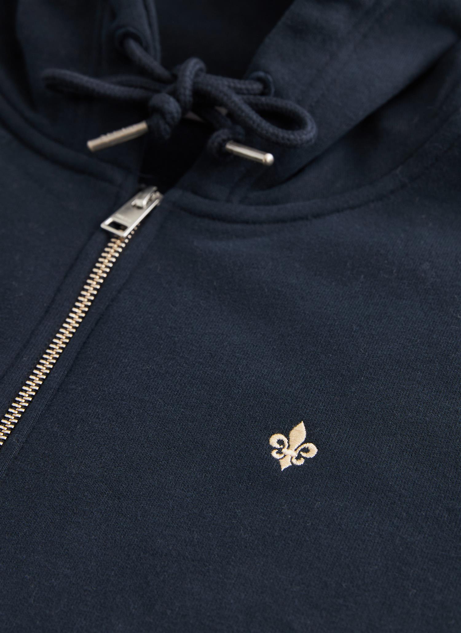 Brandon Lily Zip Hood Old Blue