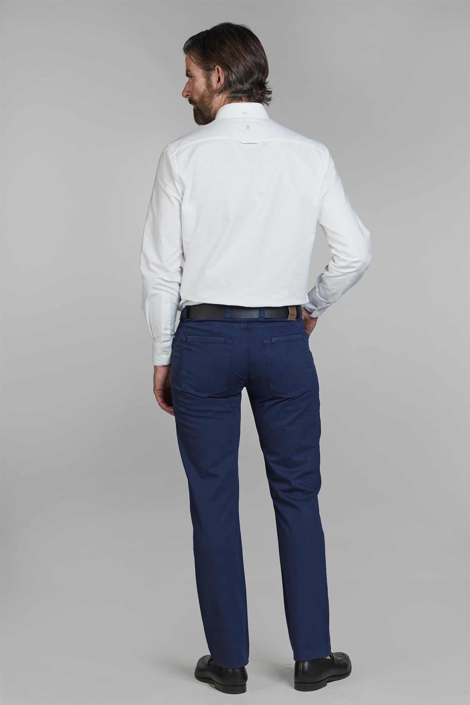 5-PKT Cut`n Sew Fiji Print Dark Blue