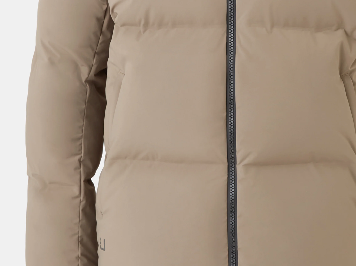 W Halo Down Jacket Dark Sand
