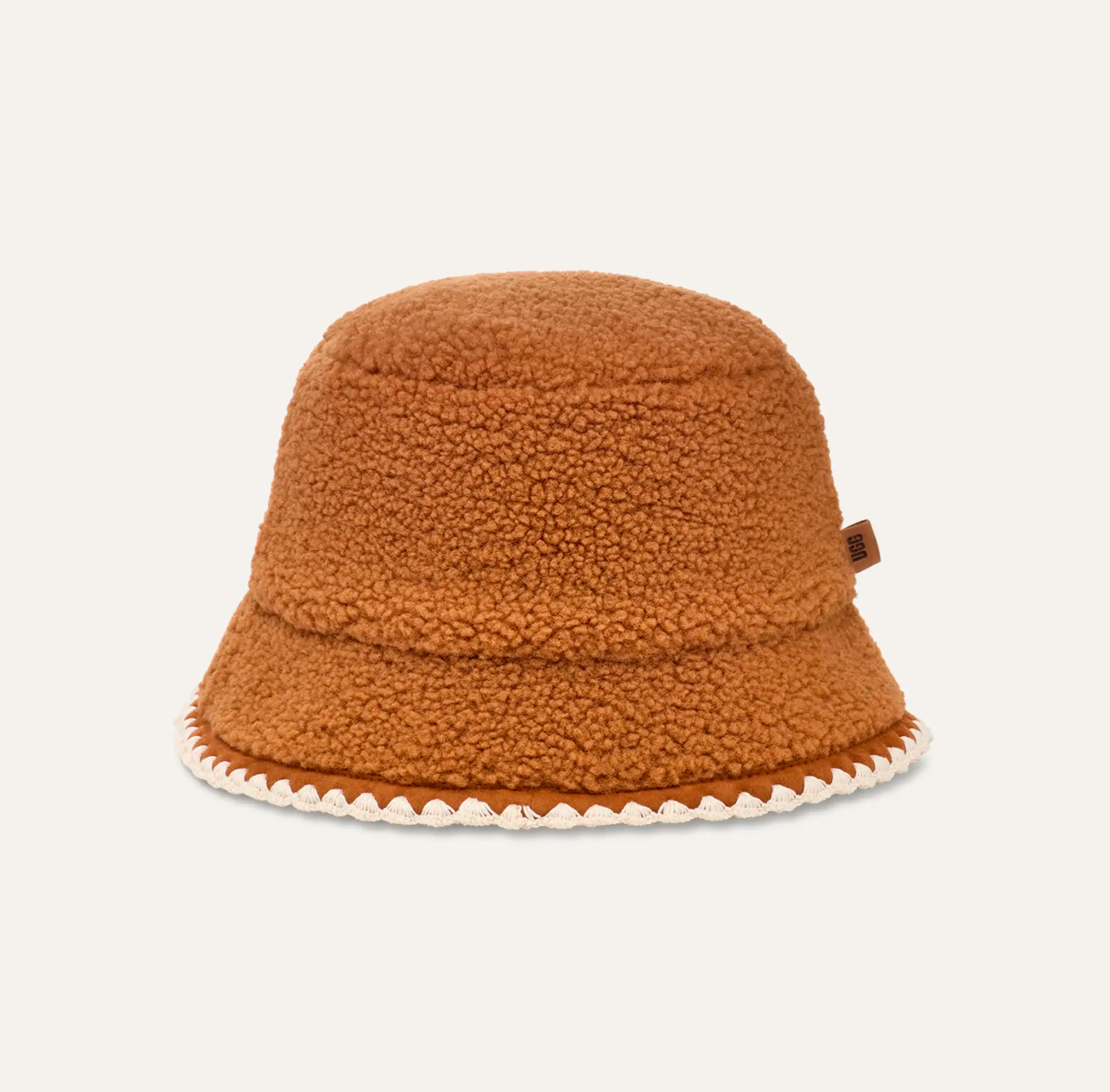 UGGfluff Scalloped Hat Chestnut