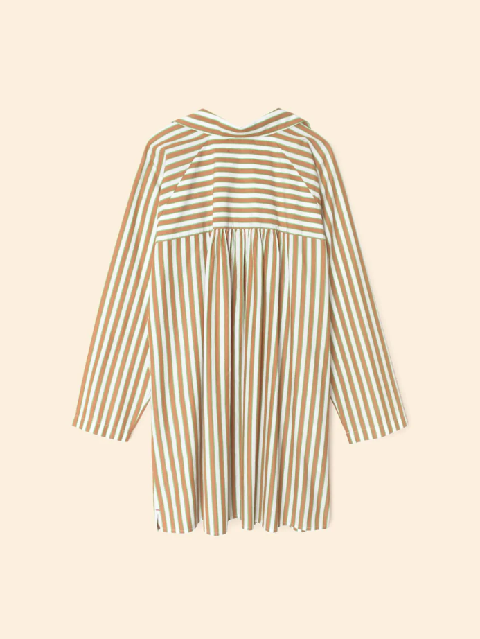 Flora dress-tobac green