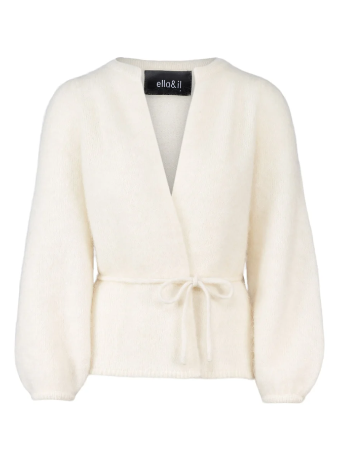 Fredrikke chunky cardigan Bright White