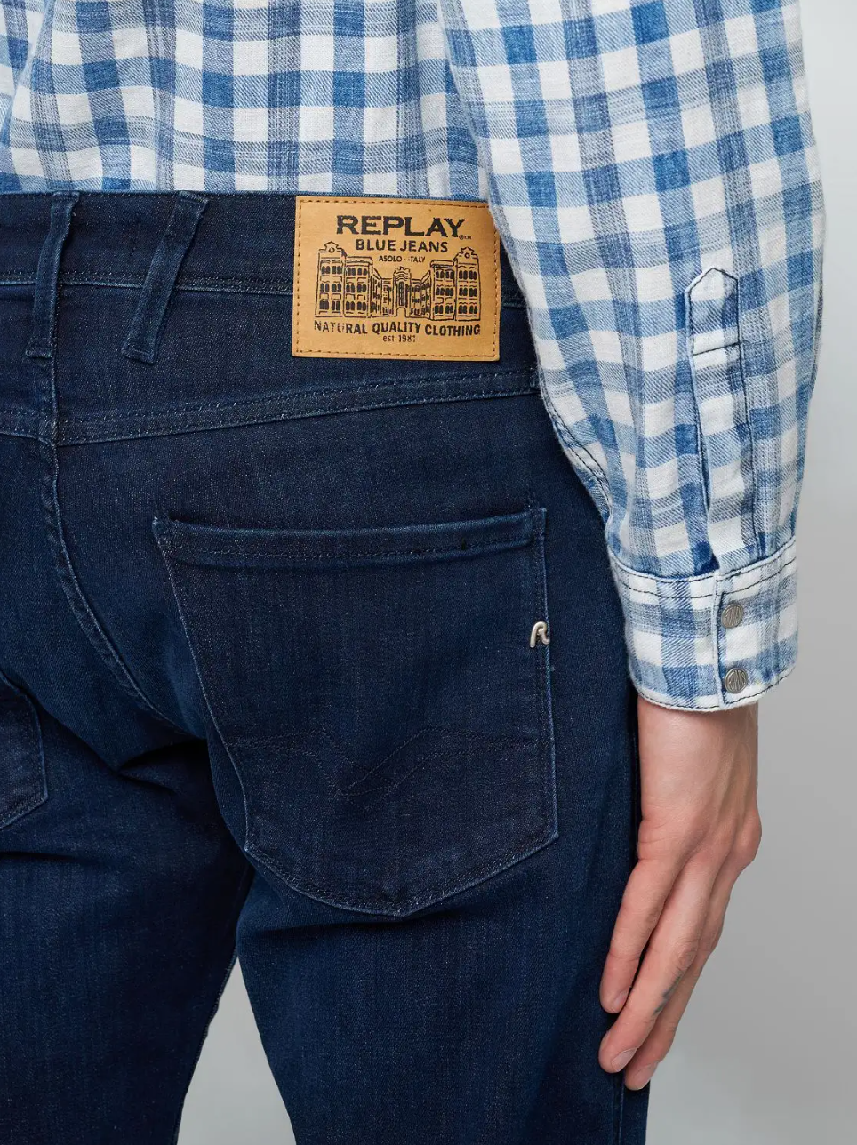 Anbass Power Stretch Slimfit Denim Dark Indigo