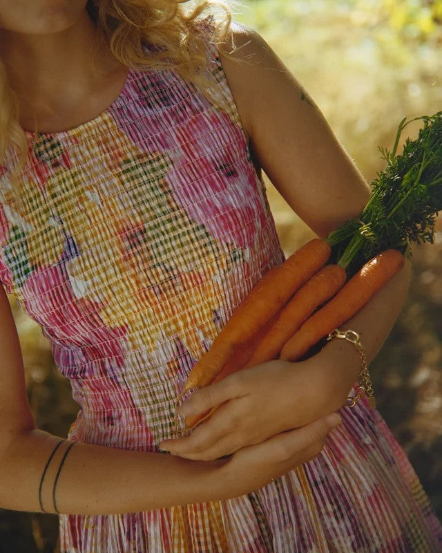 Checks Maxi Dress Confetti