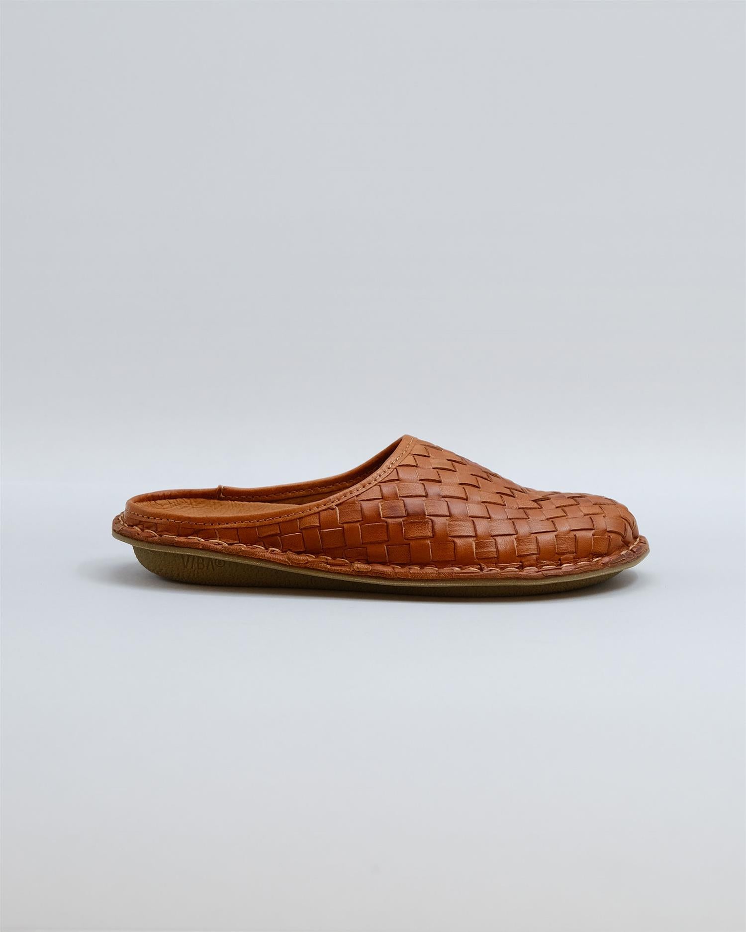 Viba Roma Woven Leather Cognac brown