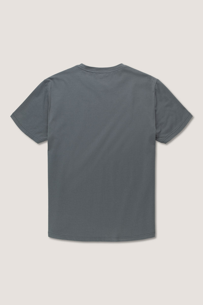 Organic Cotton Crew Tee Steel grey