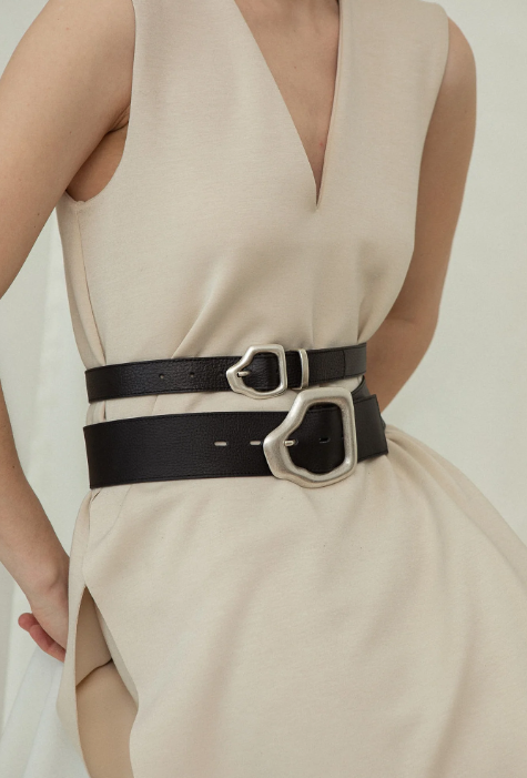 AKO MINI BELT Black Silver