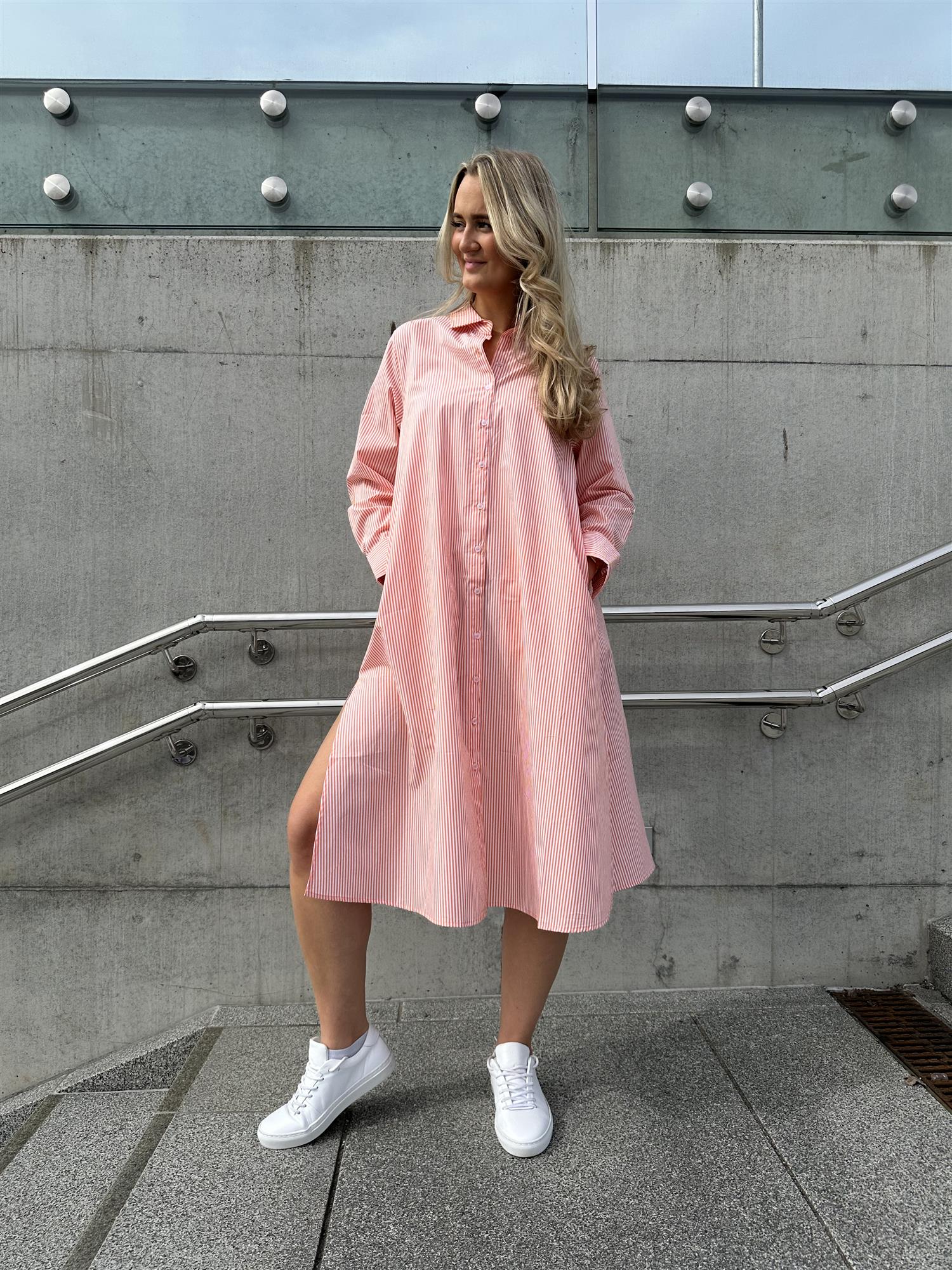 Kari Shirtdress Cotton Orange