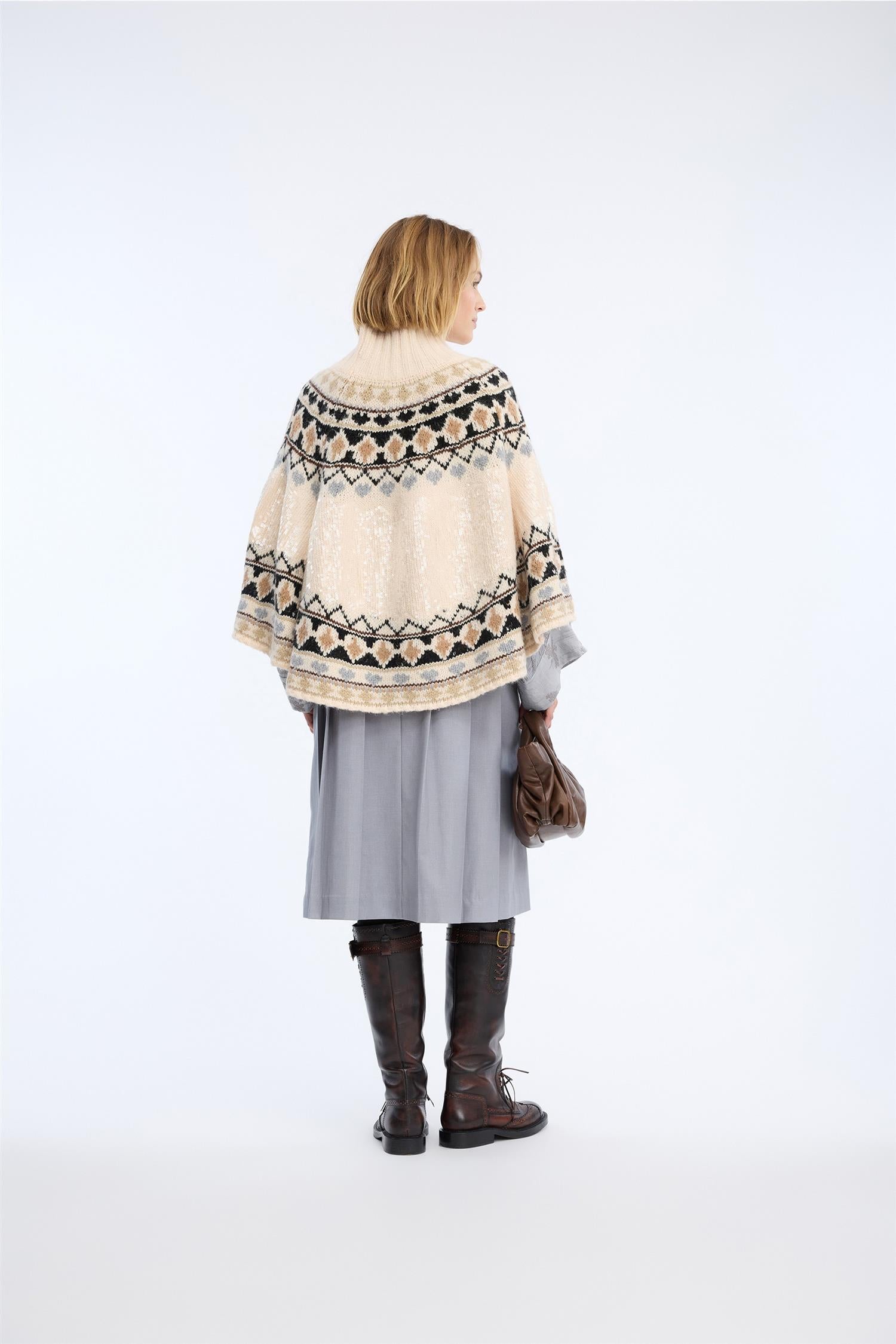 Verst Poncho Mix Creme