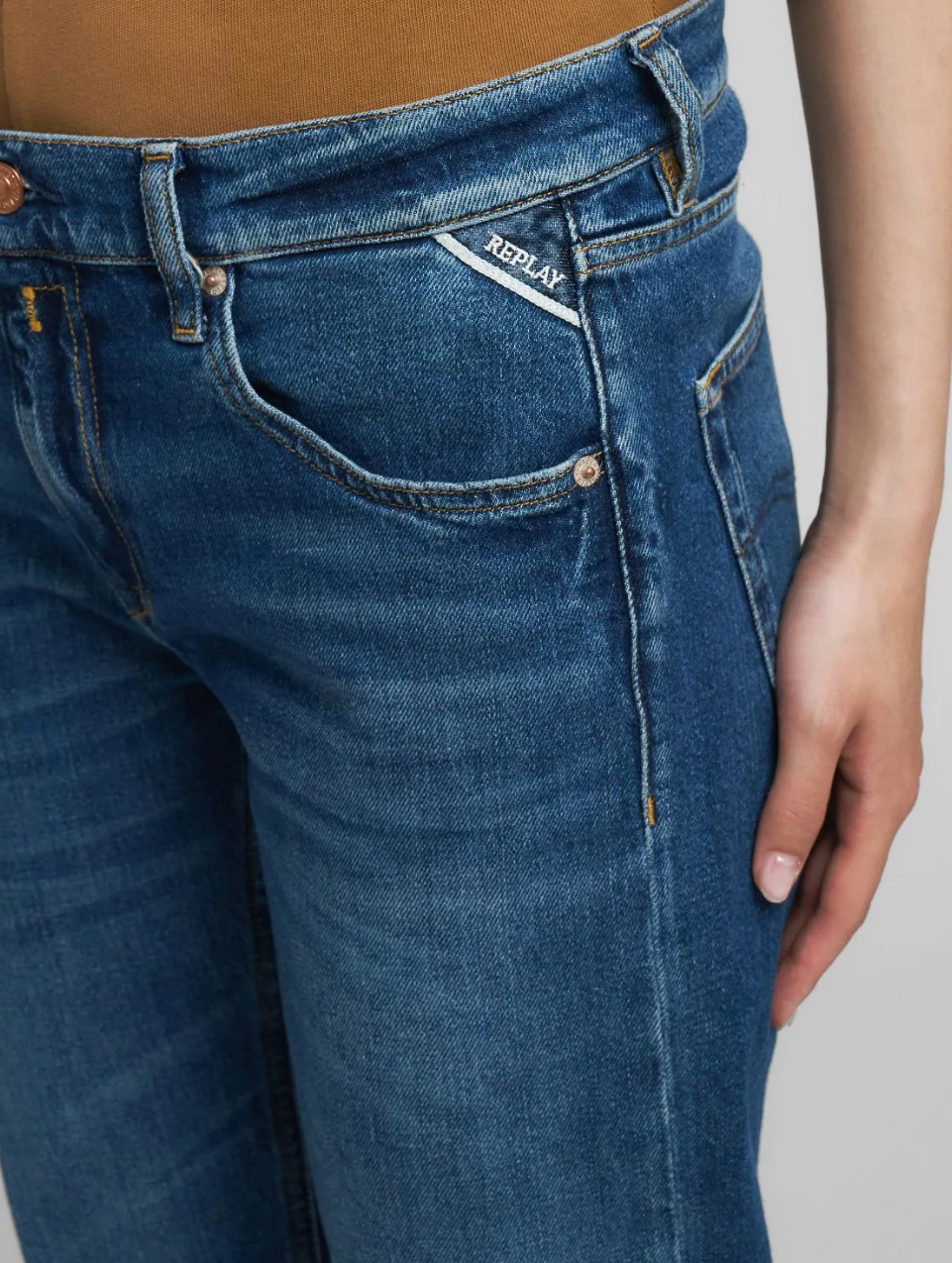 Akeme Straight-Fit Dark Blue