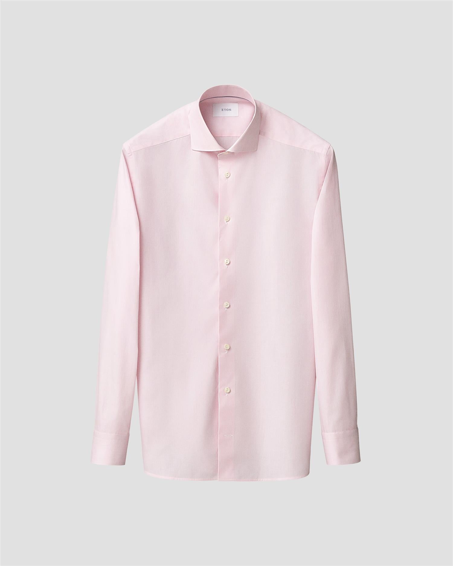 Pink End on End Breeze Poplin Shirt Slimfit